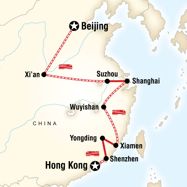 17 Day Enthralling Fujian Route from Beijing to Hong Kong