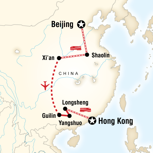 15 Day Beijing to Hong Kong Active Tour