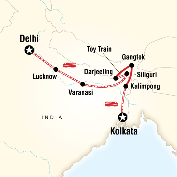 13 Day Kolkata to Delhi Train Journey