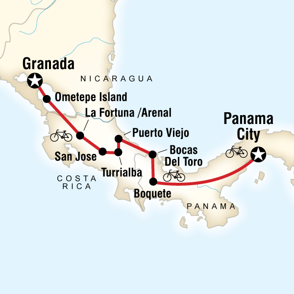 16 Day Pedal around Central America