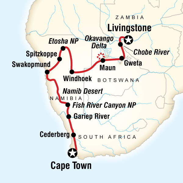 21 Day Cape Town to Victoria Falls Yolo-style
