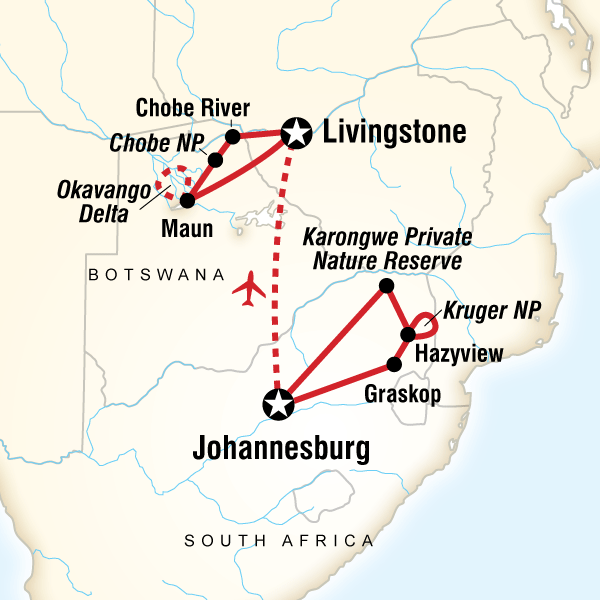 19 Day Johannesburg to Livingstone in Style