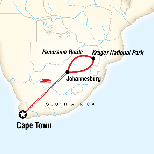 7 Day Cape Town to Kruger via Rail