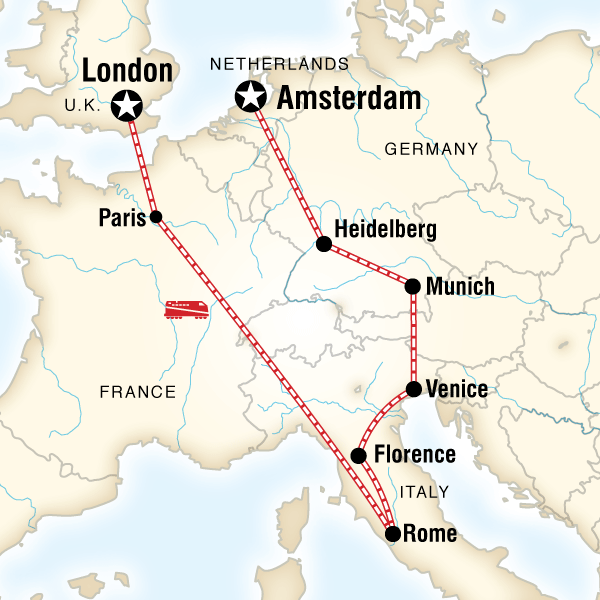 14 Day London to Amsterdam Budget Adventure