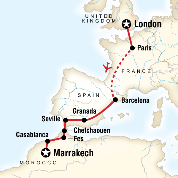 15 Day London to Marrakech Yolo Trip