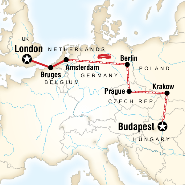 14 Day Budapest to London Combo
