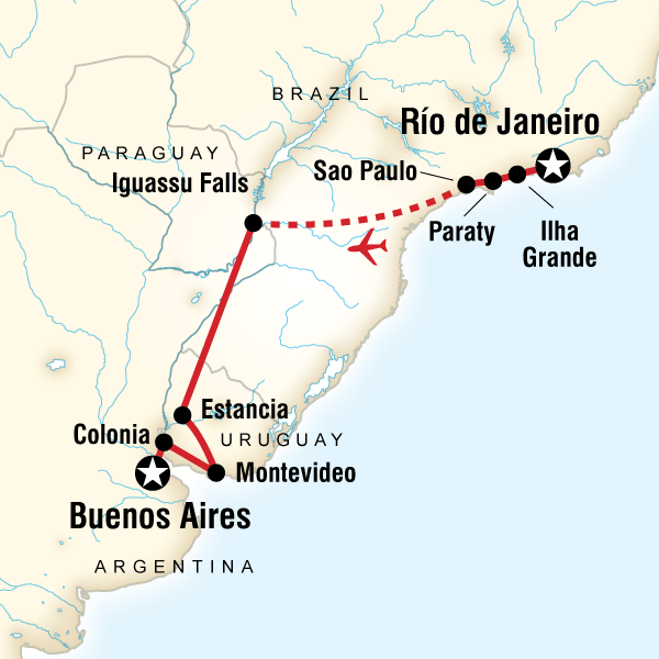 17 Day Rio de Janeiro to Buenos Aires Venture