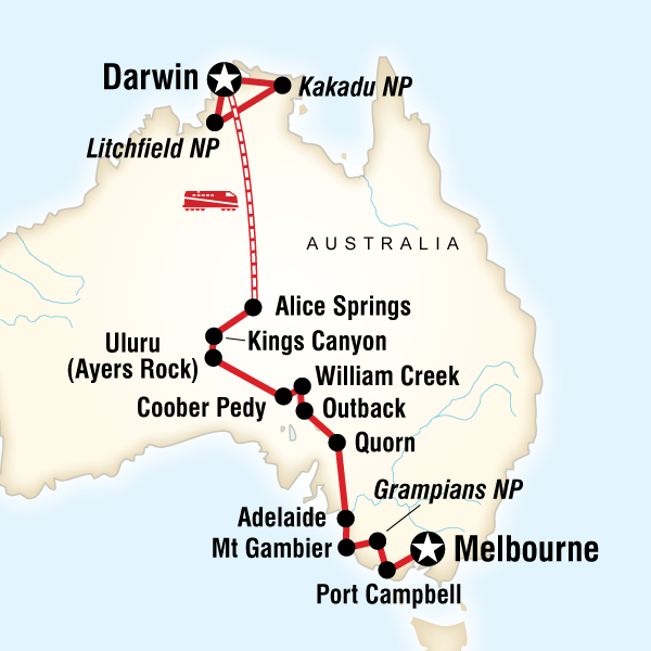 18 Day Melbourne to Darwin Escape