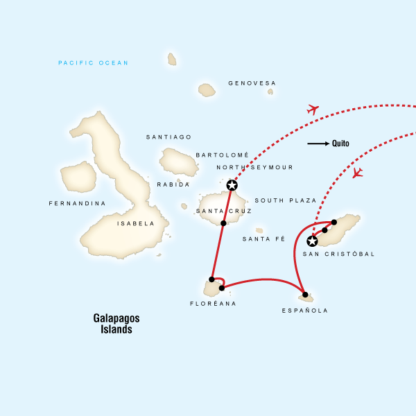 7 Day Galápagos Comfort Marine Tour aboard the Monserrat