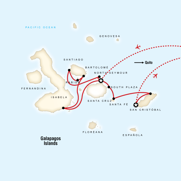 10 Day Monserrat Cruise from Quito in the Galápagos Islands