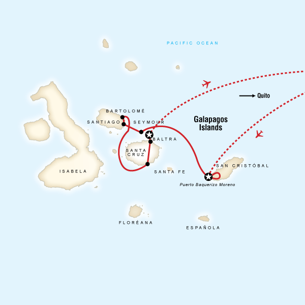 7 Day Cruise aboard the Xavier III – Galápagos Central Islands