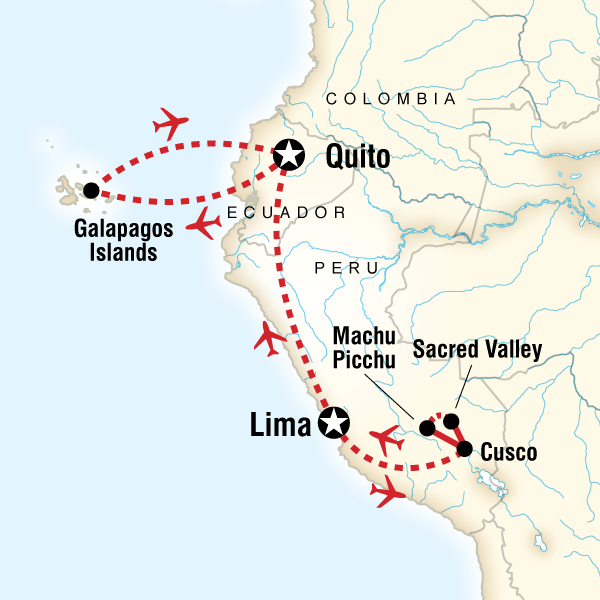 14 Day Machu Picchu and Galápagos in Comfort
