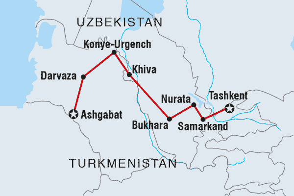 Tashkent to Ashgabat