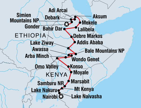 Ethiopian Explorer Northbound