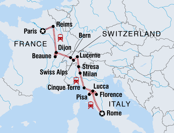 Rome to Paris