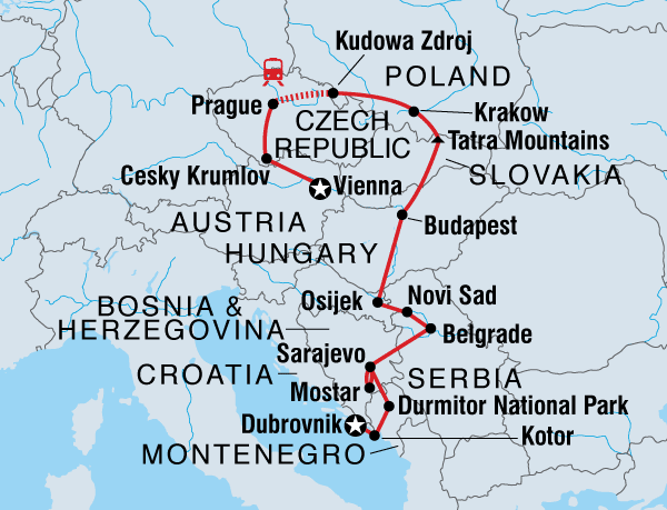 Vienna to Dubrovnik
