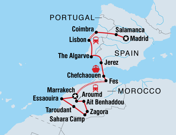 Spain, Portugal & Morocco