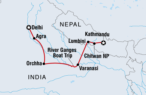 Kathmandu to Delhi
