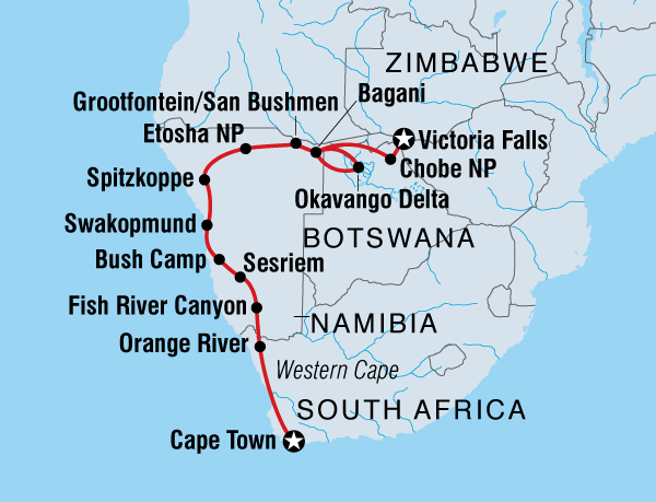 Cape Town to Vic Falls