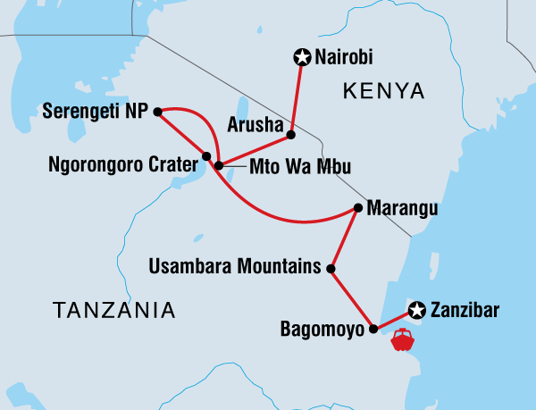 Zanzibar to Nairobi