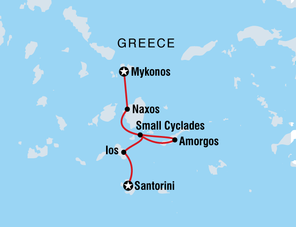 Sail Greece – Santorini to Mykonos