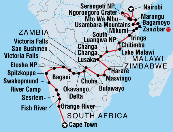 Kenya to Cape Town