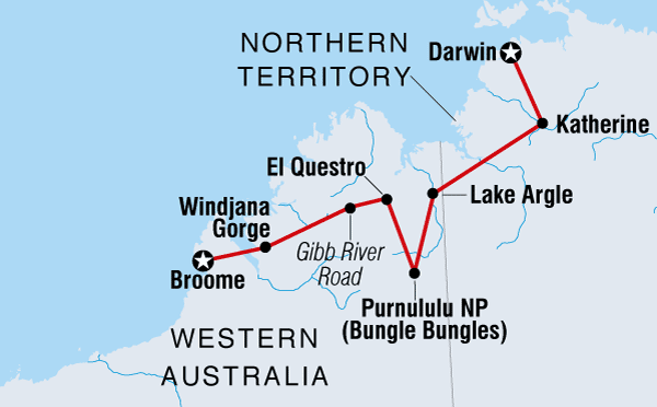 4WD Broome to Darwin Overland