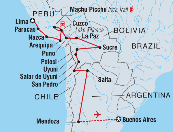 Peru, Bolivia & Argentina Adventure