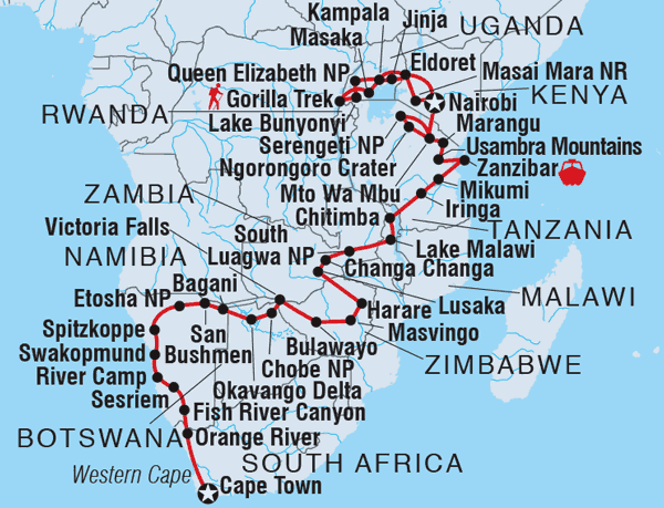 Africa Encompassed Southbound