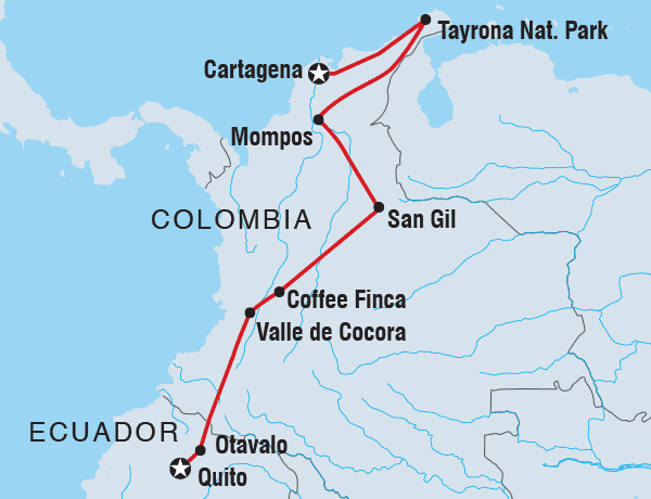 Quito to Cartagena