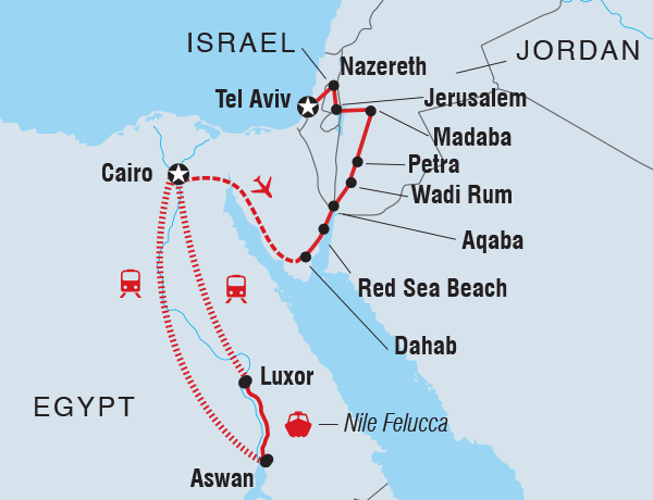 Explore Egypt, Jordan & Israel