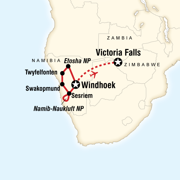 Discover Namibia & Victoria Falls