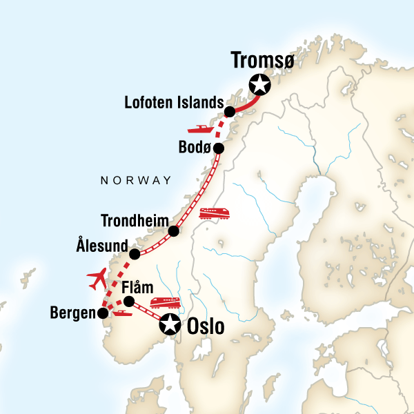 Arctic Circle & Fjords by Rail