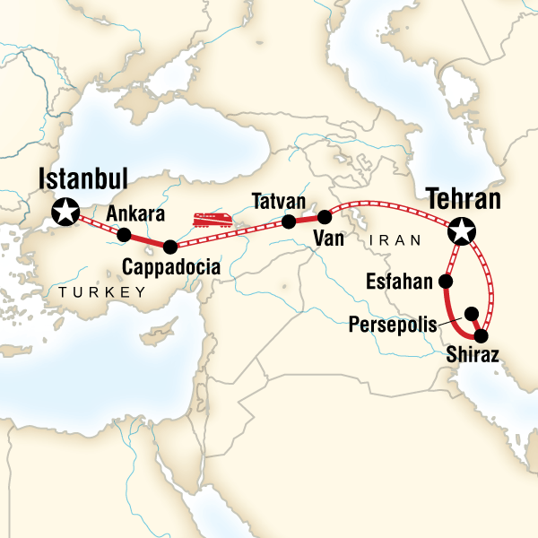 Istanbul to Tehran by Rail