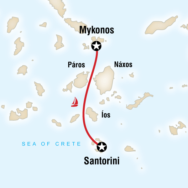 Sailing Greece – Santorini to Mykonos