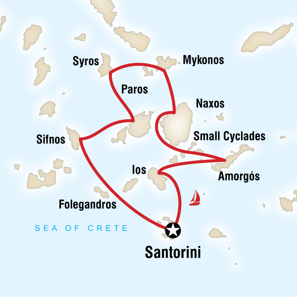 Sailing Greece – Santorini to Santorini