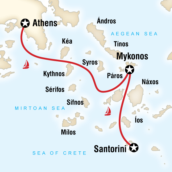 Sailing Greece – Santorini to Athens