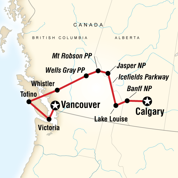 National Parks of the Canadian Rockies Eastbound
