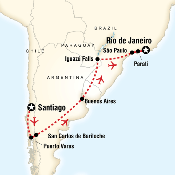 Discover Brazil, Argentina & Chile