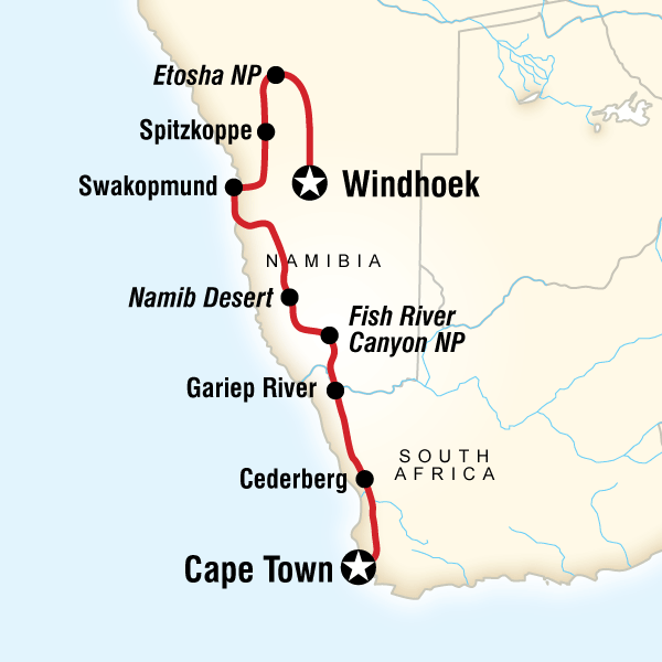Cape & Dunes Overland (Southbound)