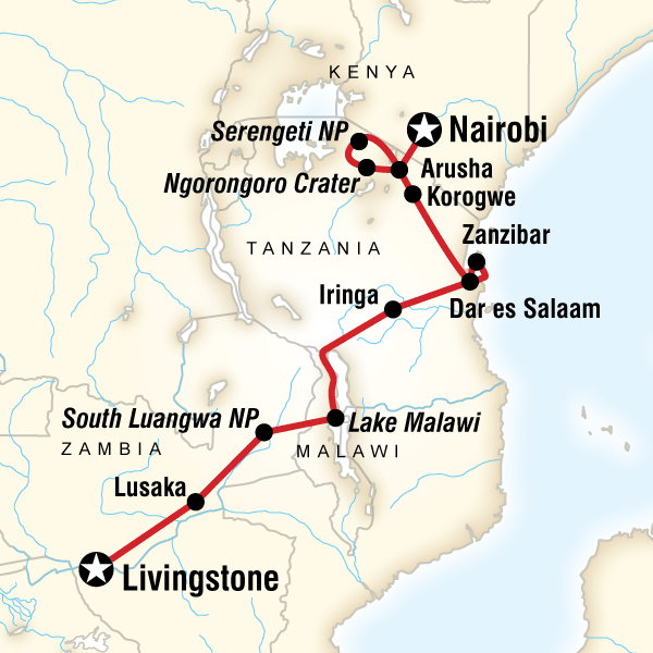 Victoria Falls and Serengeti Adventure